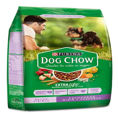 DOG CHOW SALUD VISIBLE CACHORROS  Min /pequeños x 8 Kg
